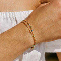 Regenbogen Zartes Armband - Elise