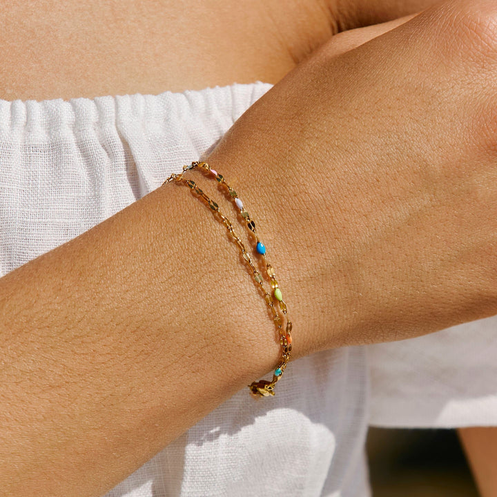 Regenbogen Zartes Armband - Elise