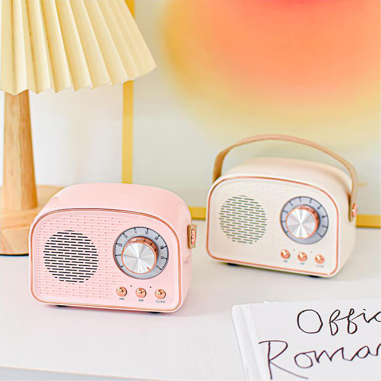 Vintage Bluetooth speaker with FM radio – RetroVibe