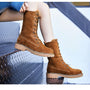 Sena Wildleder Damenstiefel | Qualitative Stiefel mit Schnürung