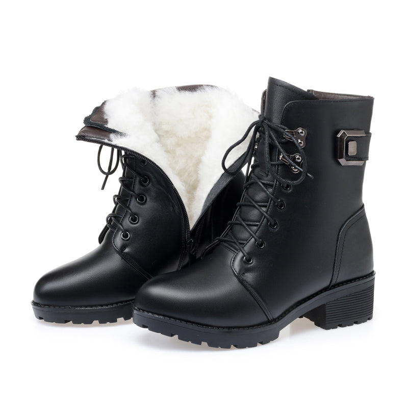 Sturdy Women's Boots | Warm and Wool Inside