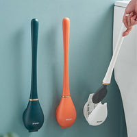 Silikon-Toilettenbürste mit Wandhalter & Tropfenauffang – Clevora