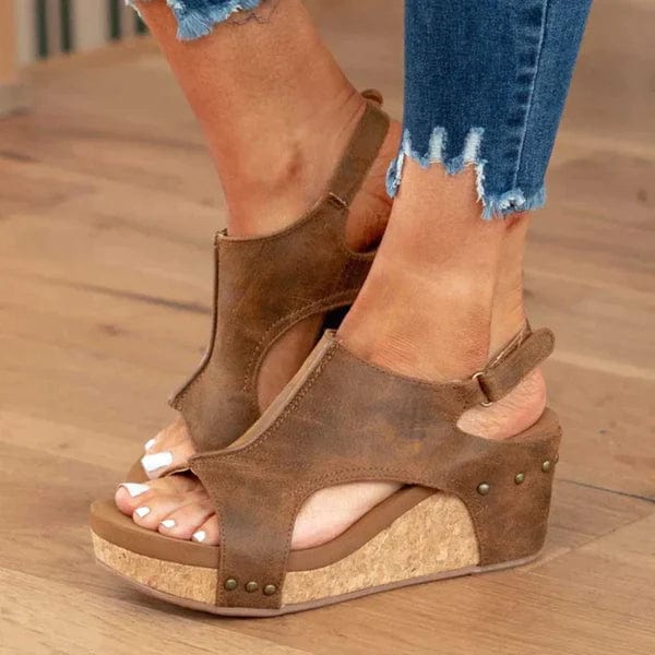 Modische orthopädische Damenkeilsandalen - Lara Wegner