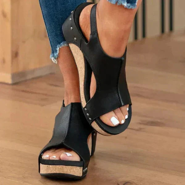 Modische orthopädische Damenkeilsandalen - Lara Wegner