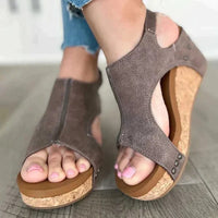 Modische orthopädische Damenkeilsandalen - Lara Wegner