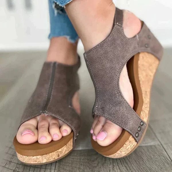 Modische orthopädische Damenkeilsandalen - Lara Wegner