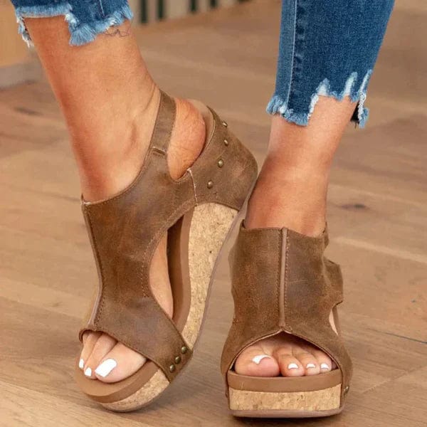 Modische orthopädische Damenkeilsandalen - Lara Wegner