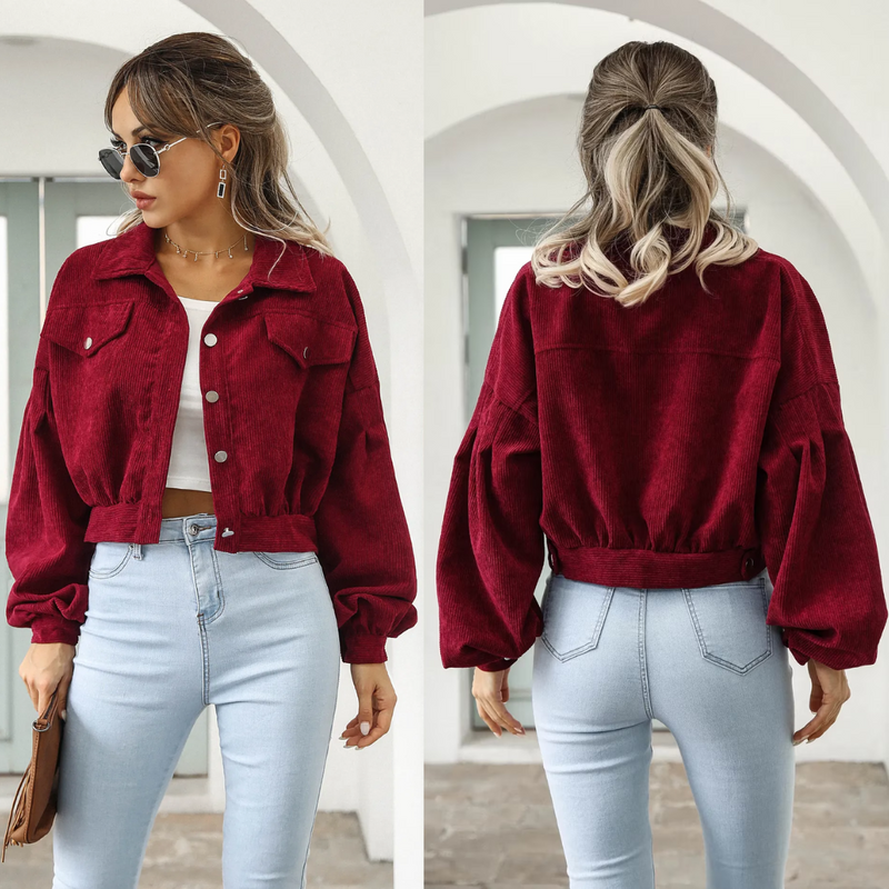 Eva Cropped Bomberjacke | Cool & Stilvoll