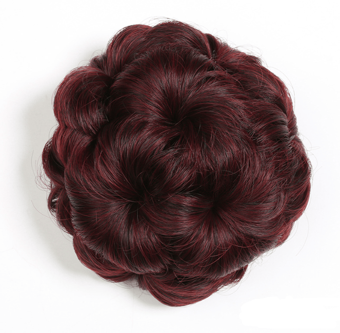 Blumenförmige Haarklammer mit Hairextension – Fiora