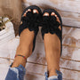 Stilvolle Damen-Slipper mit Blumendetail für den Sommer - BlütenSchritt