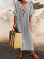 Kaftan Maxikleid mit Stickereien – Yasmin