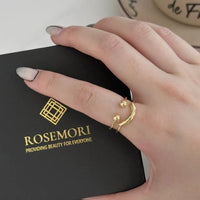 Smiley verstellbarer Ring - Mila