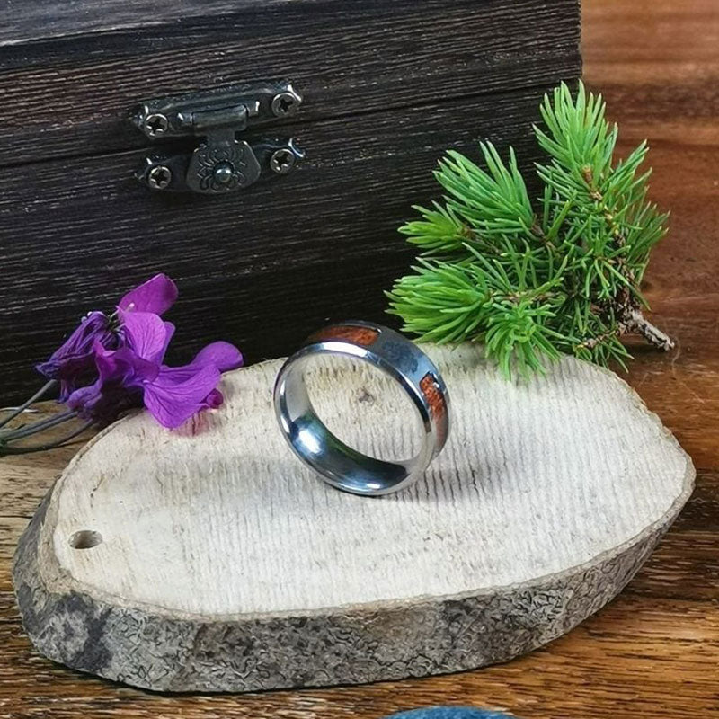 Stilvoller Lebensbaum-Ring aus Edelstahl für Damen - Elina