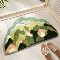 Luxury Bath Mat with Floral Pattern, Extra Soft and Absorbent - Florina