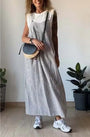 Stilvoller Gestreifter Casual-Jumpsuit mit Komfort-Schnitt – Liana