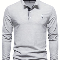 Bequemer Herren Polo mit Langen Ärmeln