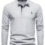 Bequemer Herren Polo mit Langen Ärmeln