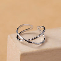 Adjustable Double Lines Ring - Lina