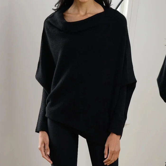Asymmetrischer Oversized Damenpullover - Sophia