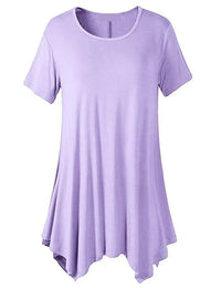Locker sitzendes Damen-T-Shirt mit kurzen Ärmeln – Taryn