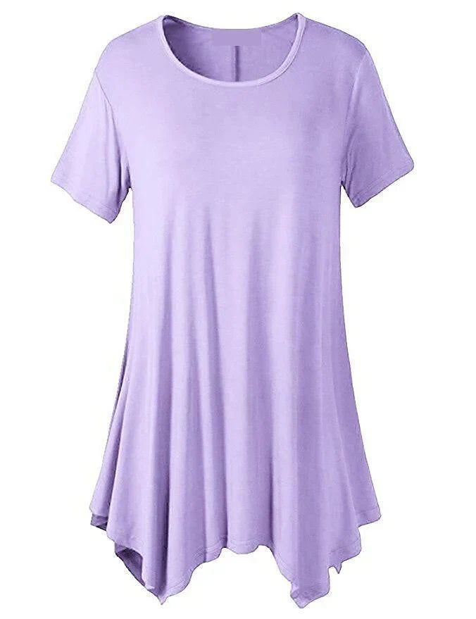 Locker sitzendes Damen-T-Shirt mit kurzen Ärmeln – Taryn