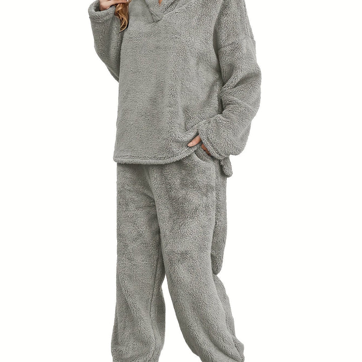Warme Coral Fleece Dames Loungewear Set – Fenna