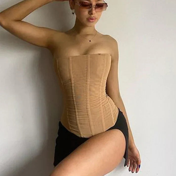 Mesh-Slimming-Korsett-Top – Caia