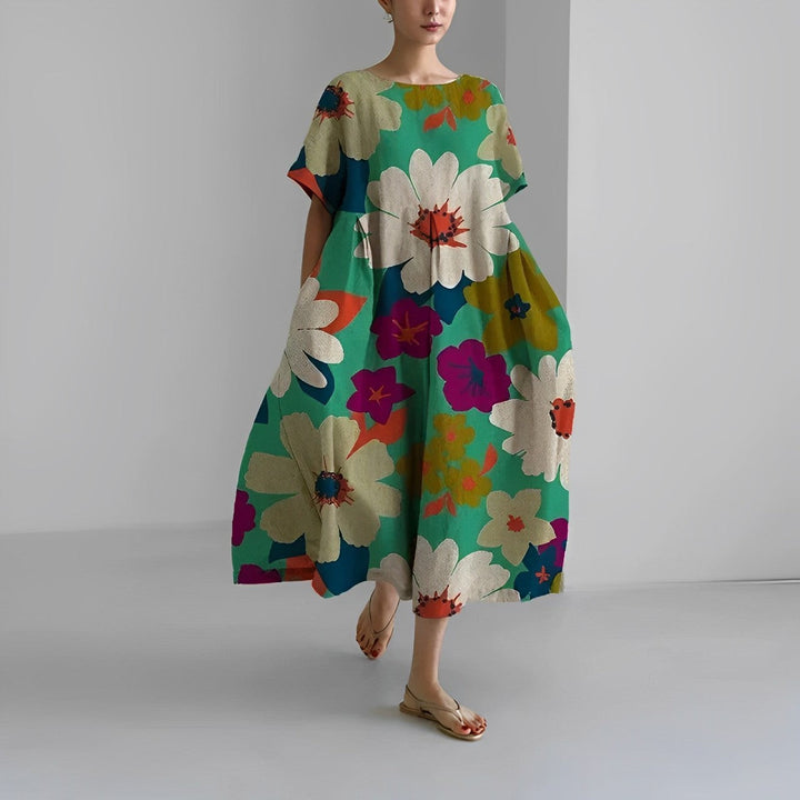 Boho-Blumen-Maxikleid - FloraChic