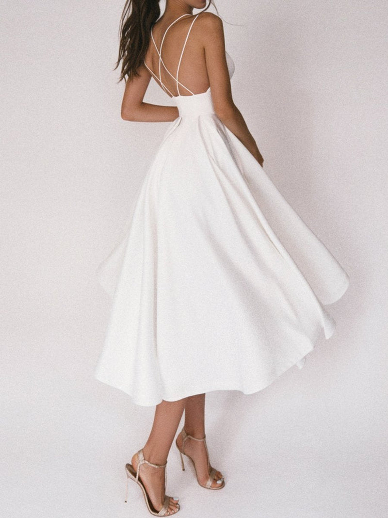 Trägerkleid mit V-Ausschnitt - Noa