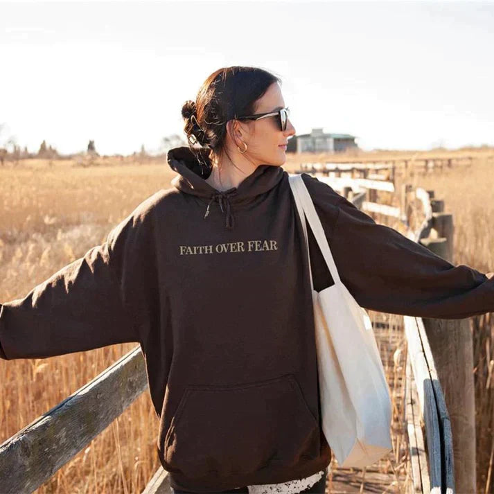 Unisex Hoodie "Glaube statt Angst" Psalm 118:6 - Faithmore