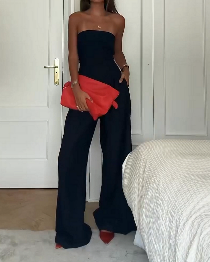 Schoudervrije & Stijlvolle Dames Jumpsuit voor elke gelegenheid – Elina