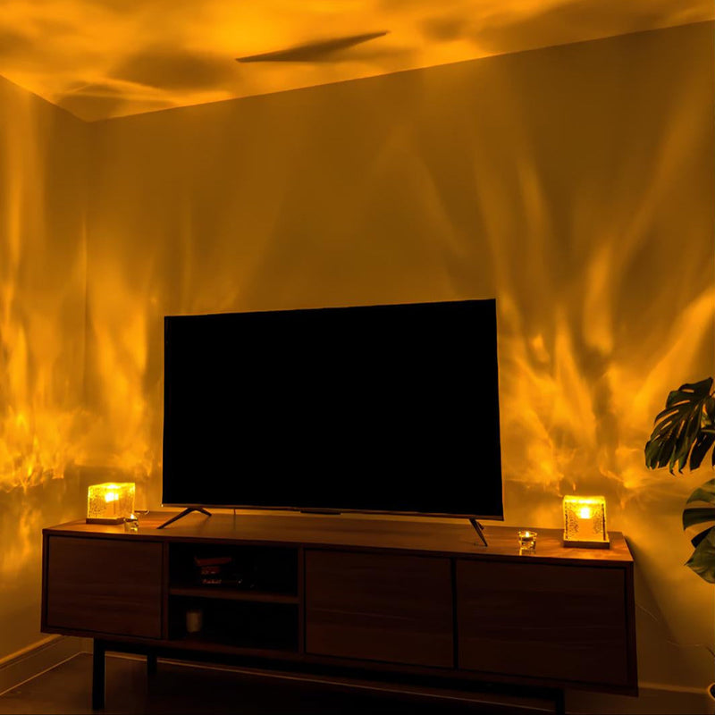 Nordlicht-Prisma-Lampe - Borealis Cube