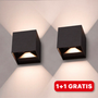 Stilvolle LED Würfel Wandleuchte - LumiCube