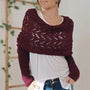 Double Sleeve Wrap Scarf - Cozy Knit Shawl with Built-In Sleeves 19