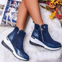 Orthopädische Leder-Damen-Stiefeletten - Emma