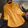 Damen Leinen Shirt mit Langen Ärmeln – Isla
