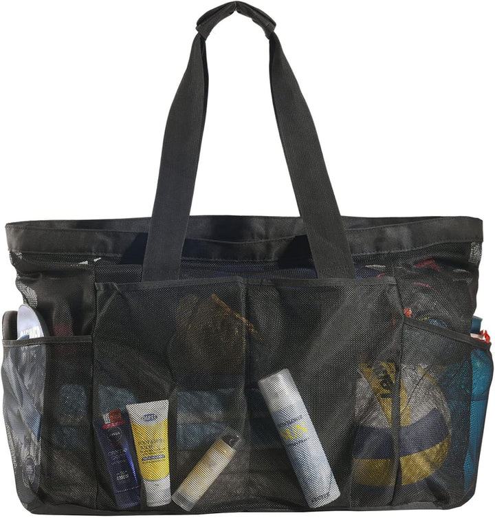 Extra Grote Mesh Strandtas met Rits – Zandvrije Draagtas