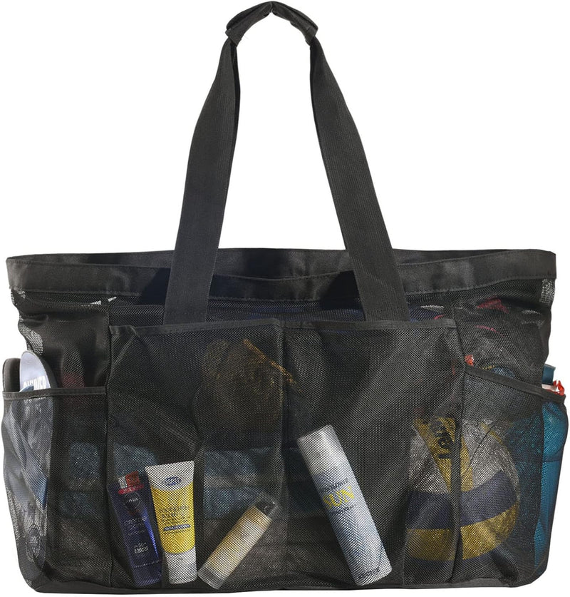 Extra Grote Mesh Strandtas met Rits – Zandvrije Draagtas