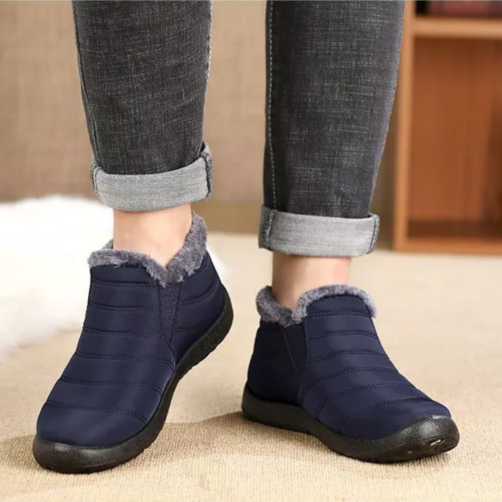 Bequeme Fleece Knöchelstiefel - Elise
