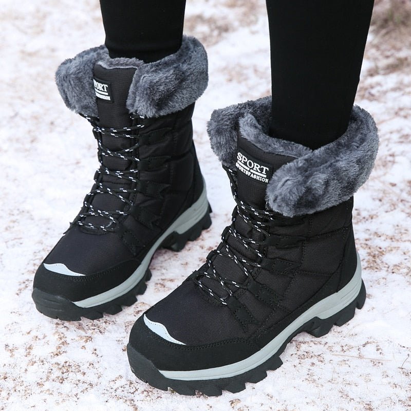 Gefütterte Warme Snowboots für Frauen - Eva