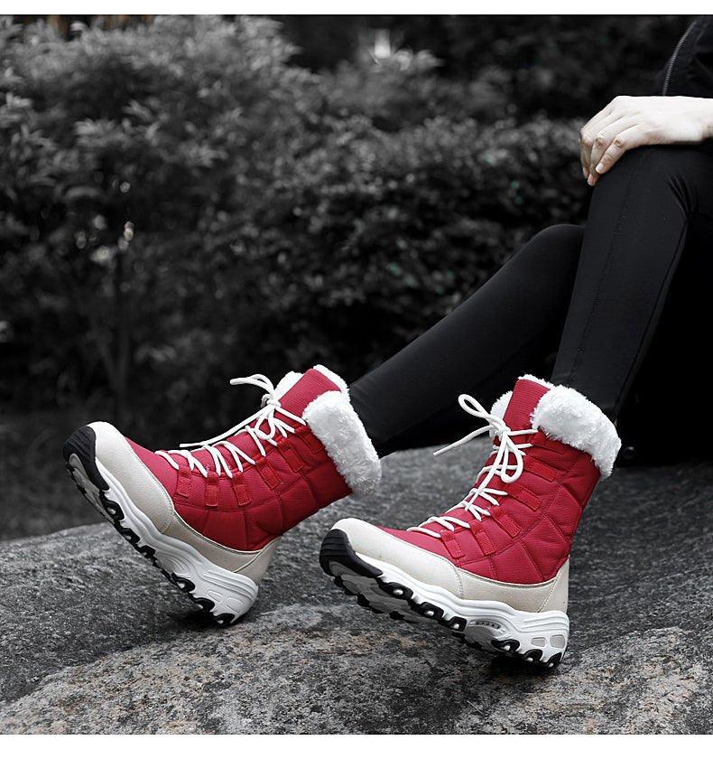 Gefütterte Warme Snowboots für Frauen - Eva