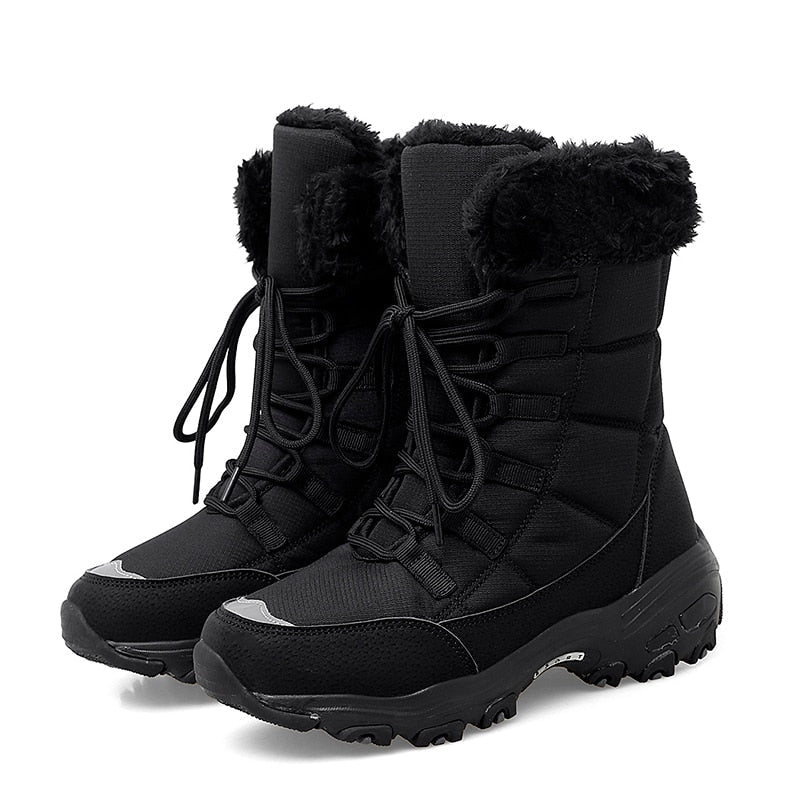Gefütterte Warme Snowboots für Frauen - Eva