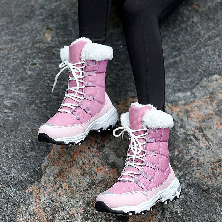 Gefütterte Warme Snowboots für Frauen - Eva