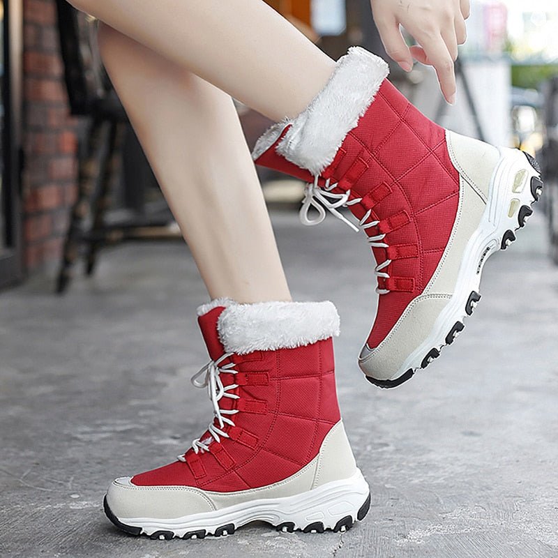 Gefütterte Warme Snowboots für Frauen - Eva
