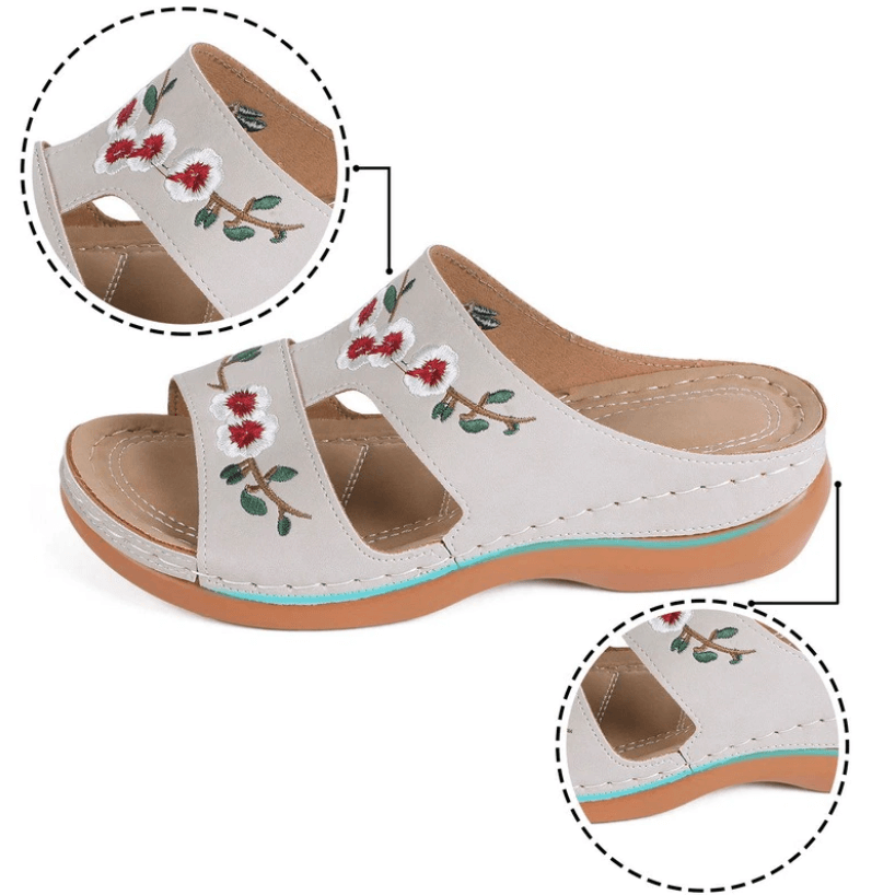 Orthopedic Women's Flower Sandals – Florina