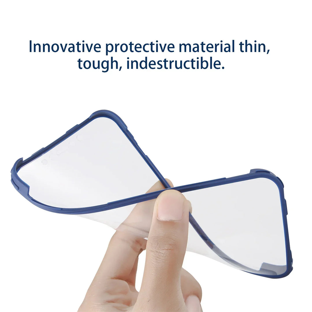 Full-Cover Clear Shockproof Phone Case with Lens & Screen Guard – 1+1 FREE-Black-IPhone 13Pro Max-State of Style