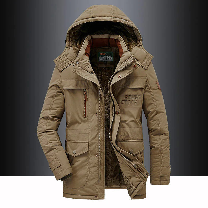 Herrenparka mit Fleece-Futter – Leventis