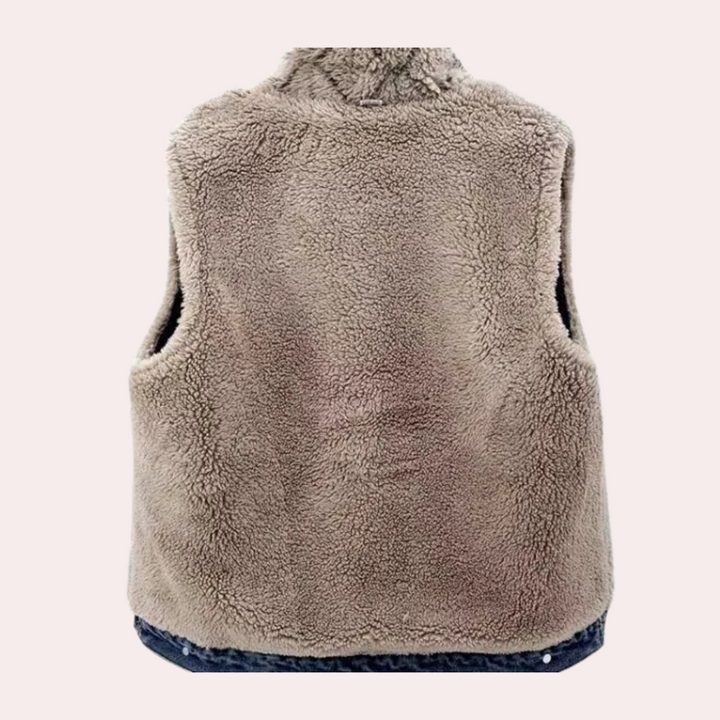 Moderne Denim-Weste für Damen - Noa