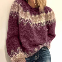 Trendiger gestrickter Damenpullover - Sophie
