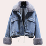 Warme Denim-Winterjacke für Damen - Mira